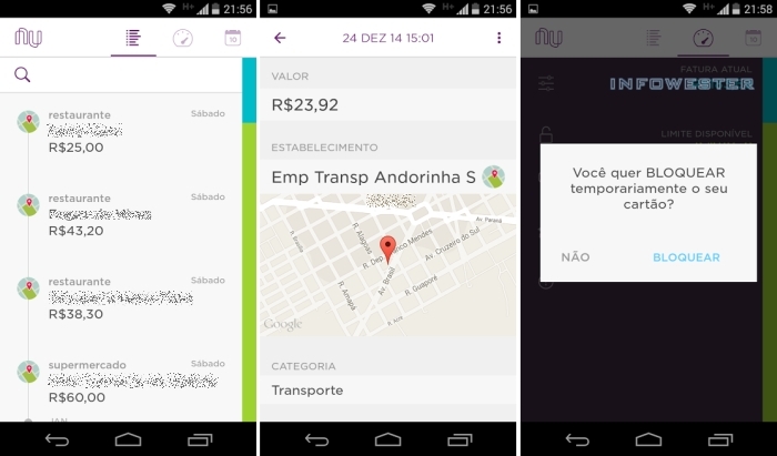 Aplicativo do Nubank para Android