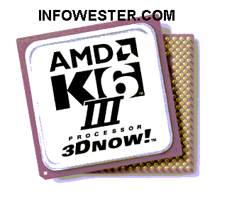 Foto de um processador K6 III, da AMD