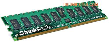 Módulo de memória DDR2 da SimpleTech