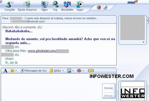 Link falso no MSN Messenger
