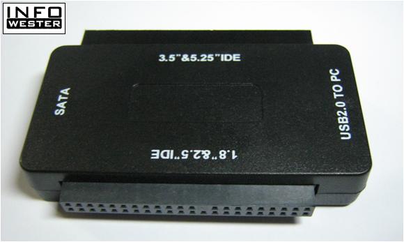 Adaptador: cada lado do dispositivo conta com um conector diferente