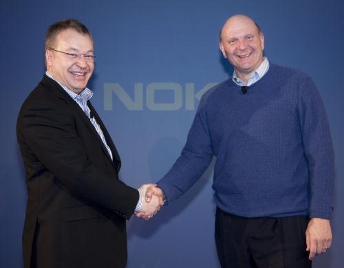 Stephen Elop e Steve Ballmer – Imagem por Nokia