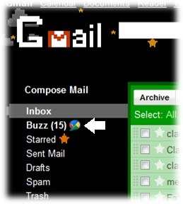 Link Buzz no Gmail