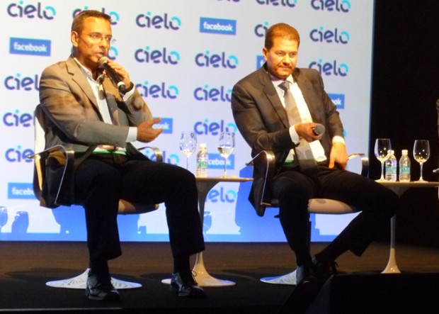 Alexandre Hohagen (esquerda), presidente do Facebook para a América Latina, e Rômulo Dias, presidente da Cielo