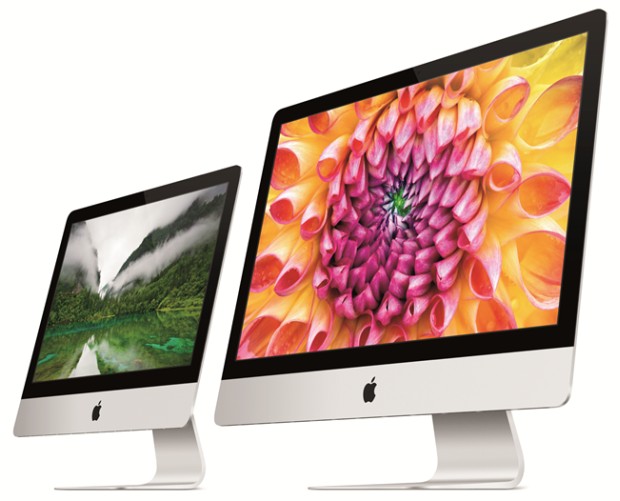 Os finíssimos novos iMac – Imagem por Apple