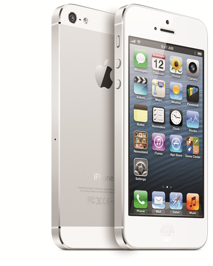 iPhone 5 branco – Imagem por Apple