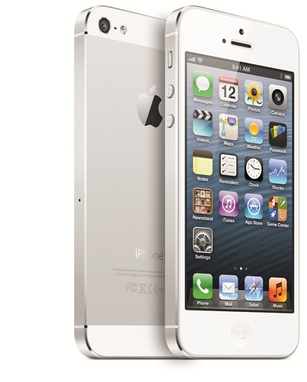 iPhone 5 branco – Imagem por Apple iPhone 5 branco – Imagem por Apple