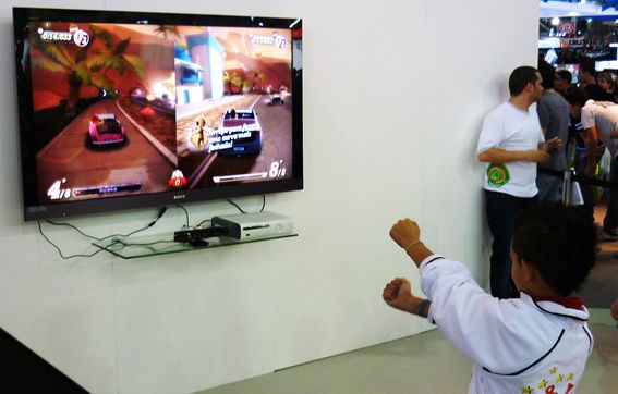 Jogando Kinect