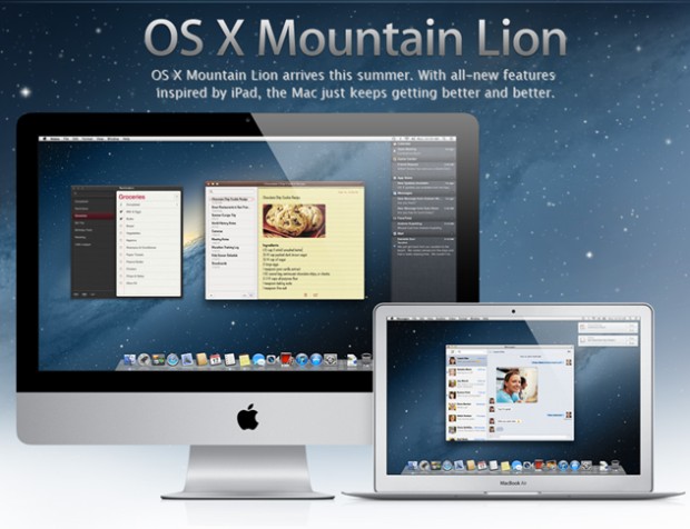 OS X Mountain Lion: para as linhas Mac e MacBook
