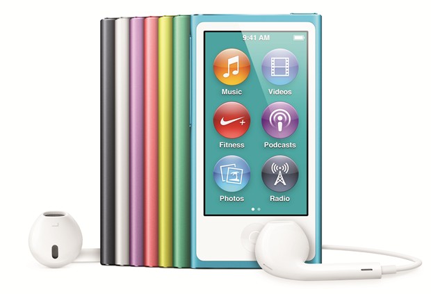 O novo iPod nano e os novos fones – Imagem por Apple