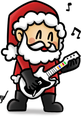 Papai Noel do InfoWester - Ilustração de Ila Fox