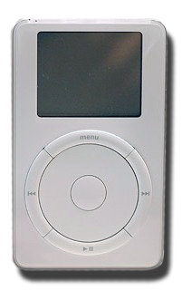 iPod da primeira geração – Imagem por Wikipedia