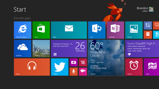 Observe os blocos menores no lado direito da tela – Imagem por Microsoft