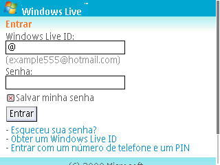 Windows Live Messenger no celular