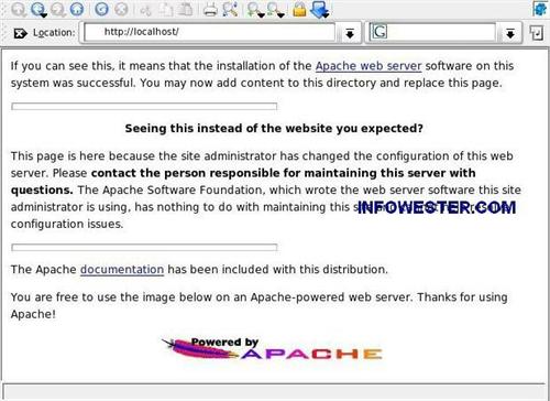 Página de teste do Apache