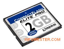 Cartão CompactFlash da Kingston