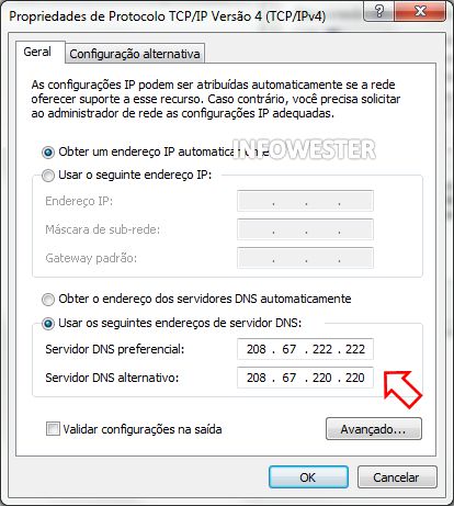 Configurando o DNS no Windows 7