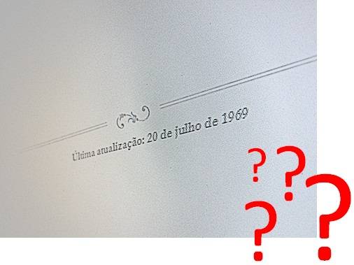 Site desatualizado