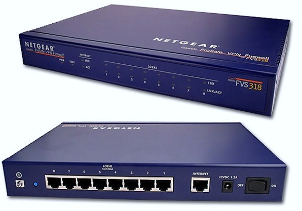 Um firewall Netgear modelo FVS318