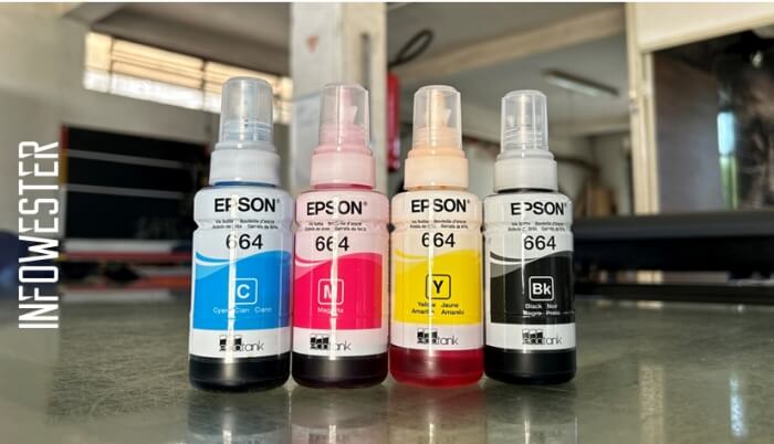 Frascos de tinta para impressoras tanque da Epson