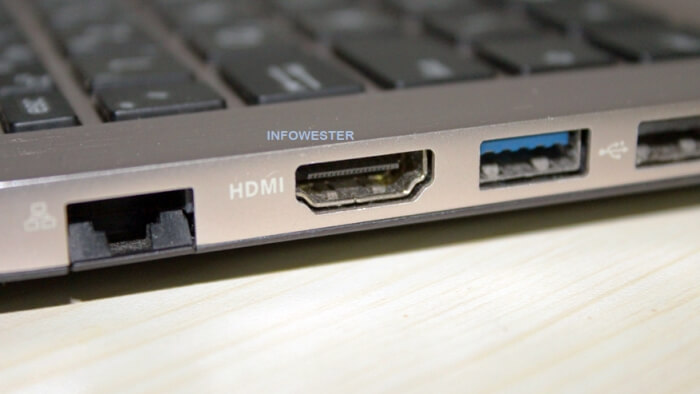 HDMI em um notebook