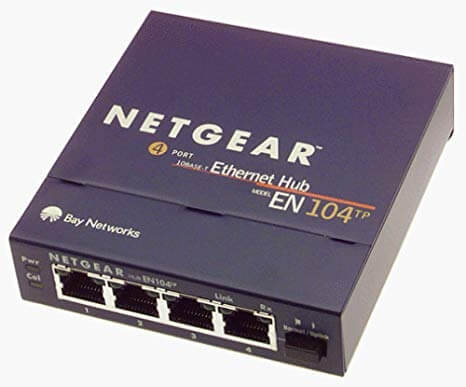 Um antigo hub Netgear