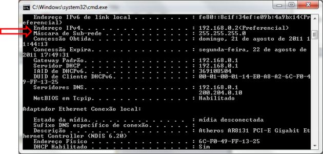 Obtendo o IP no Windows