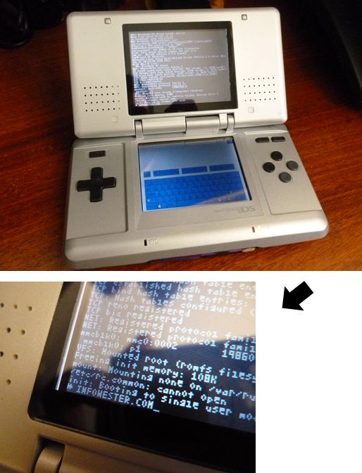 Linux rodando até em um velho Nintendo DS