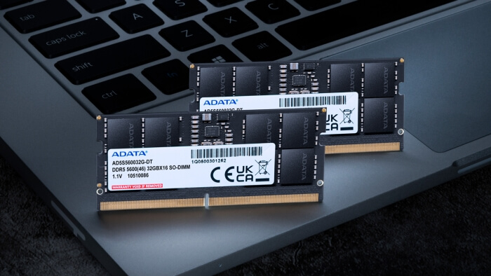 Memórias DDR5 SO-DIMM — imagem: ADATA