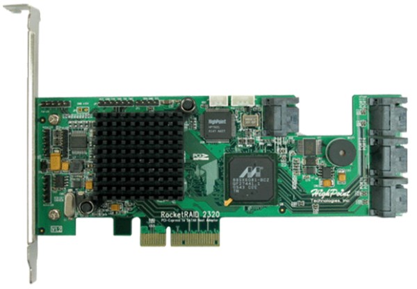 Placa HighPoint RocketRAID 2320: com PCI Express e portas SATA