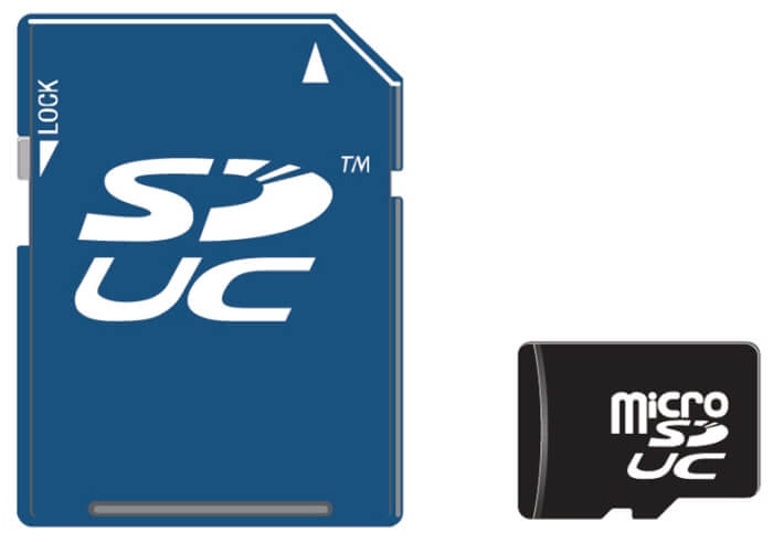Cartões SD e microSD do tipo SDUC