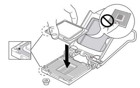 Ilustração de um soquete para CPU — imagem: Intel