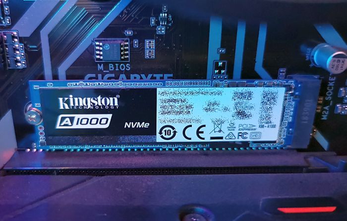 SSD da Kingston em um desktop