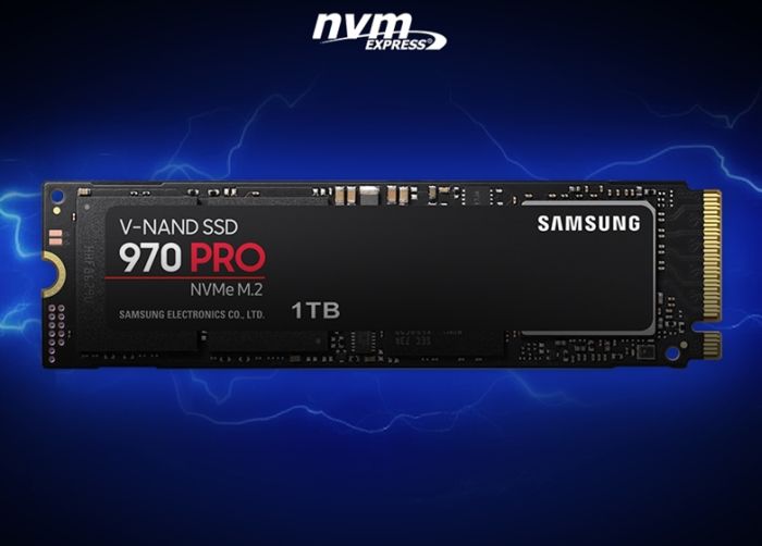 SSD Samsung 970 Pro com M.2 2280, chave M e NVMe