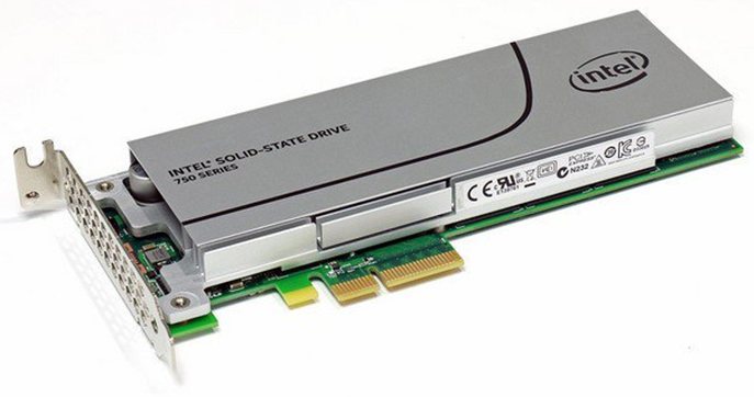 SSD Intel 750 Series com PCI Express