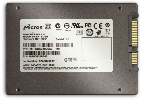 Unidade SSD de 2,5 polegadas e interface SATA da Micron