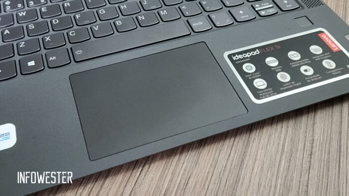 Touchpad em um notebook