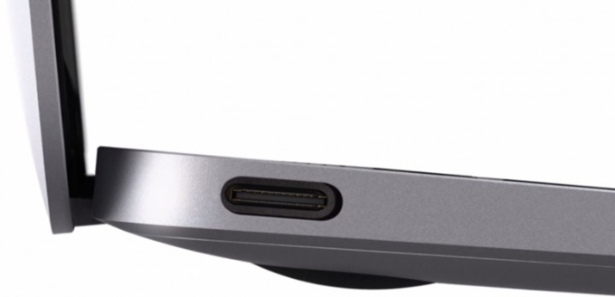 Porta USB-C em um MacBook - Imagem por Apple