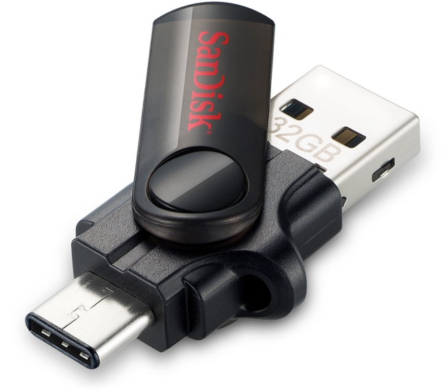 Pendrive com USB-C - Imagem por SanDisk