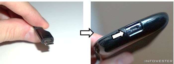 Porta e conector micro-USB