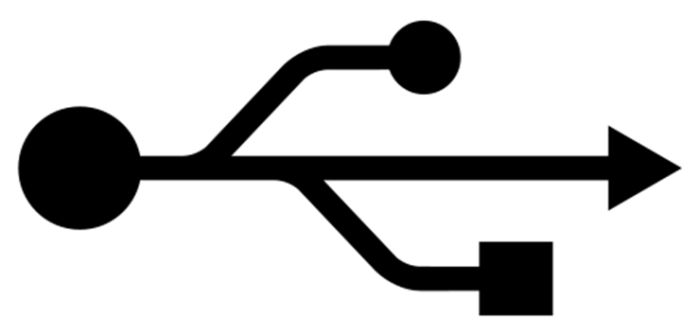 O símbolo universal do USB