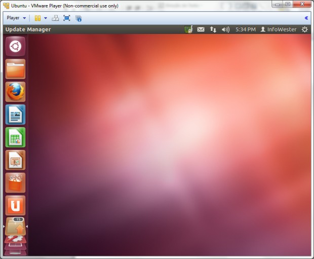 Ubuntu Linux no Windows 7 por meio do VMware Player