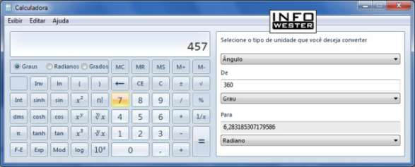 Calculadora do Windows 7