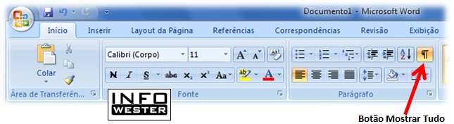 Numeração de páginas no word 2007