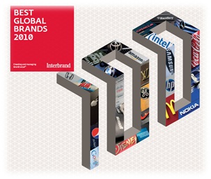 100 marcas mais importantes de 2010 - Interbrand