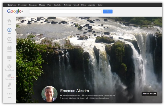 Capa do Google+: agora em tamanho extra grande