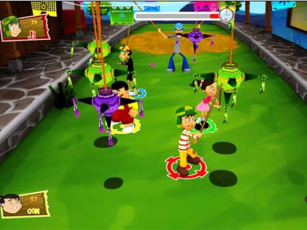 Cena do jogo de Chaves para Wii - Imagem por Televisa