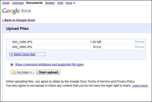 Google Docs agora aceita upload de qualquer tipo de arquivo