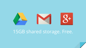 15 GB compartilhados no Gmail, Google Drive e Google+ - Imagem por Google