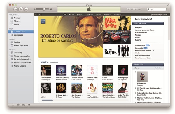 iTunes Store no Brasil – Imagem por Apple